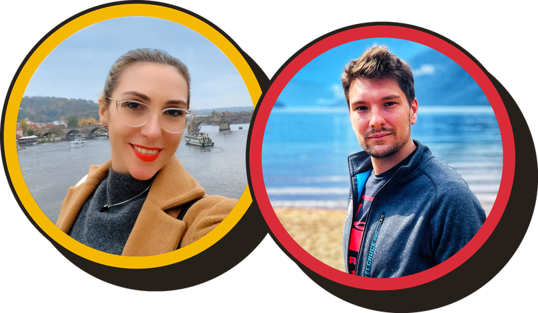 Lucía Stringhini y Pablo Rubino, el equipo de Academia Tantanos